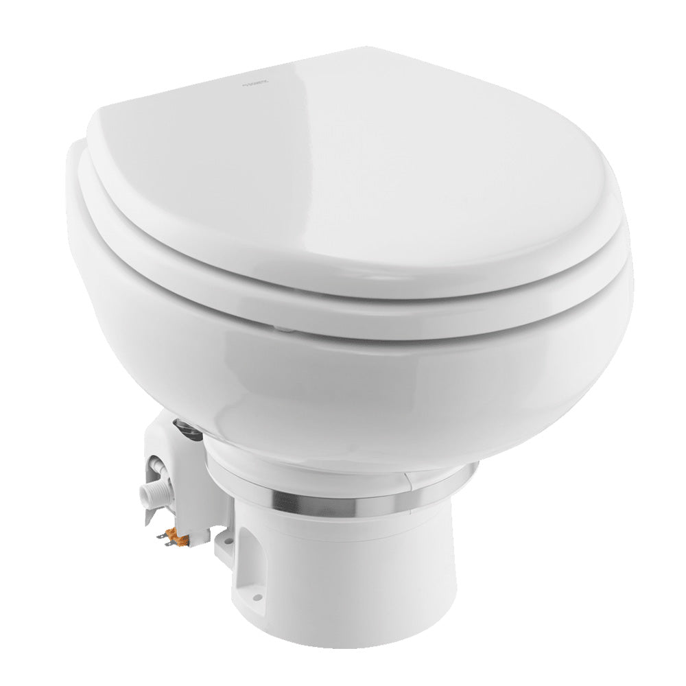 Dometic MasterFlush MF 7120 White Electric Macerating Toilet wOrbit Base Slow Close Seat Freshwater 12V 9610007270