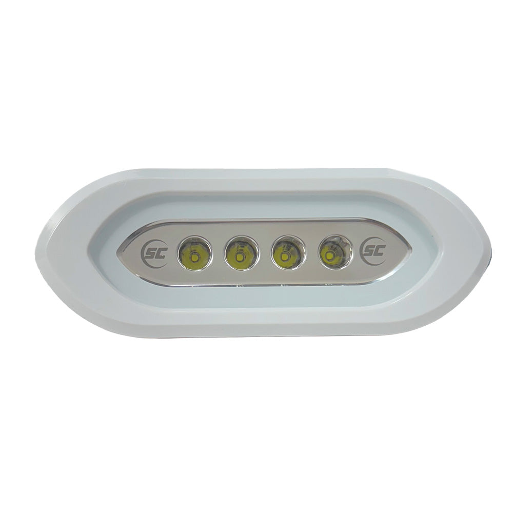 ShadowCaster Flush Mount Spreader Light White Housing White SCMSLF4XGWWH