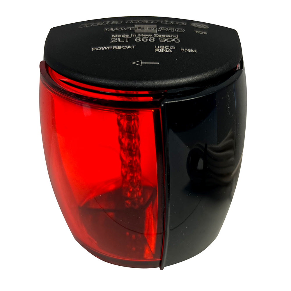 Hella Marine NaviLED PRO Port Navigation Lamp Black 2NM 017460101