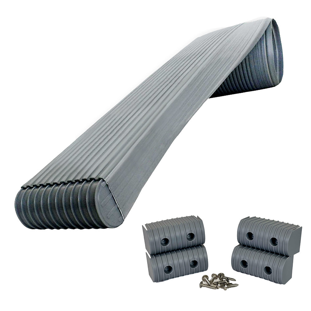 Caliber BunkWrap Kit Grey 24 x 2 x 4 Roll 4 Caps HRDW Roll 4 Endcaps Stainless Steel Hardware 23054
