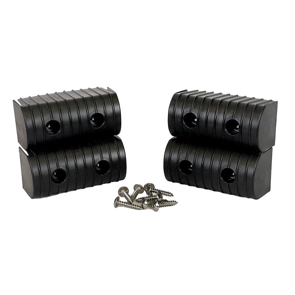 Caliber BunkWrap End Cap 2x4 Black Accessory Kit wStainless Steel Hardware 4Pack 23051BK
