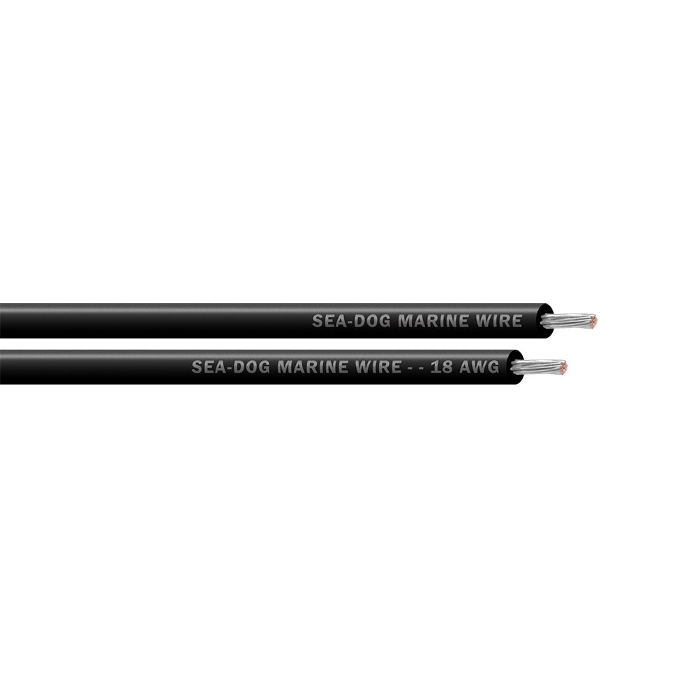 SeaDog 18 AWG Black Primary Wire 1000 8018019