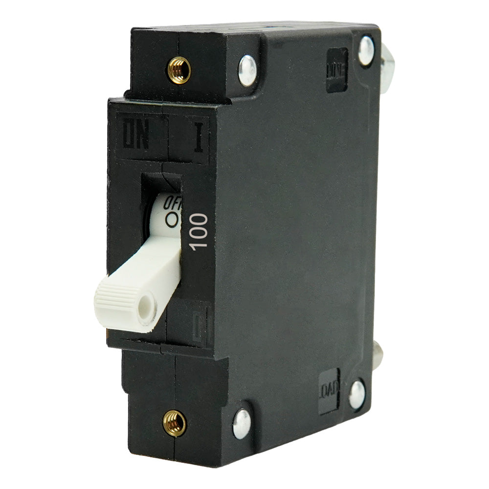Egis C Series White Toggle Panel Mount Circuit Breaker Single Pole 100A 3501100