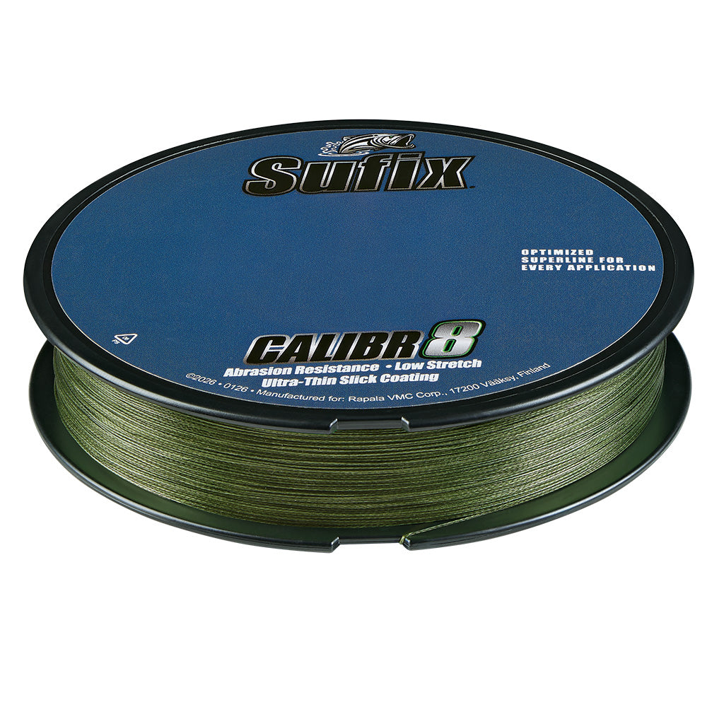 Sufix Calibr8 Braid 150yds 65lb Low Vis Green 694065G