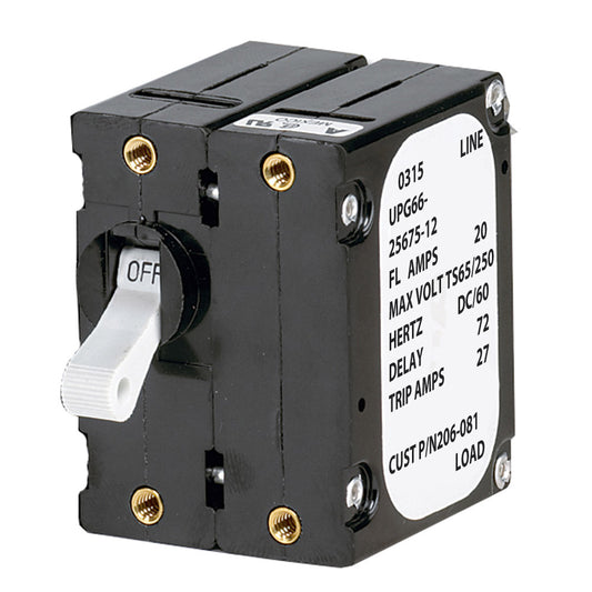 Paneltronics A Frame Magnetic Circuit Breaker  5 Amps  Double Pole 206078S