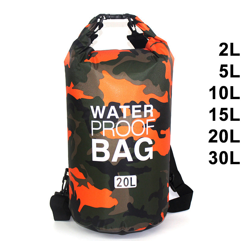 30l Waterproof Swimming Bag Dry Sack Camouflage Colors Fishing Boating