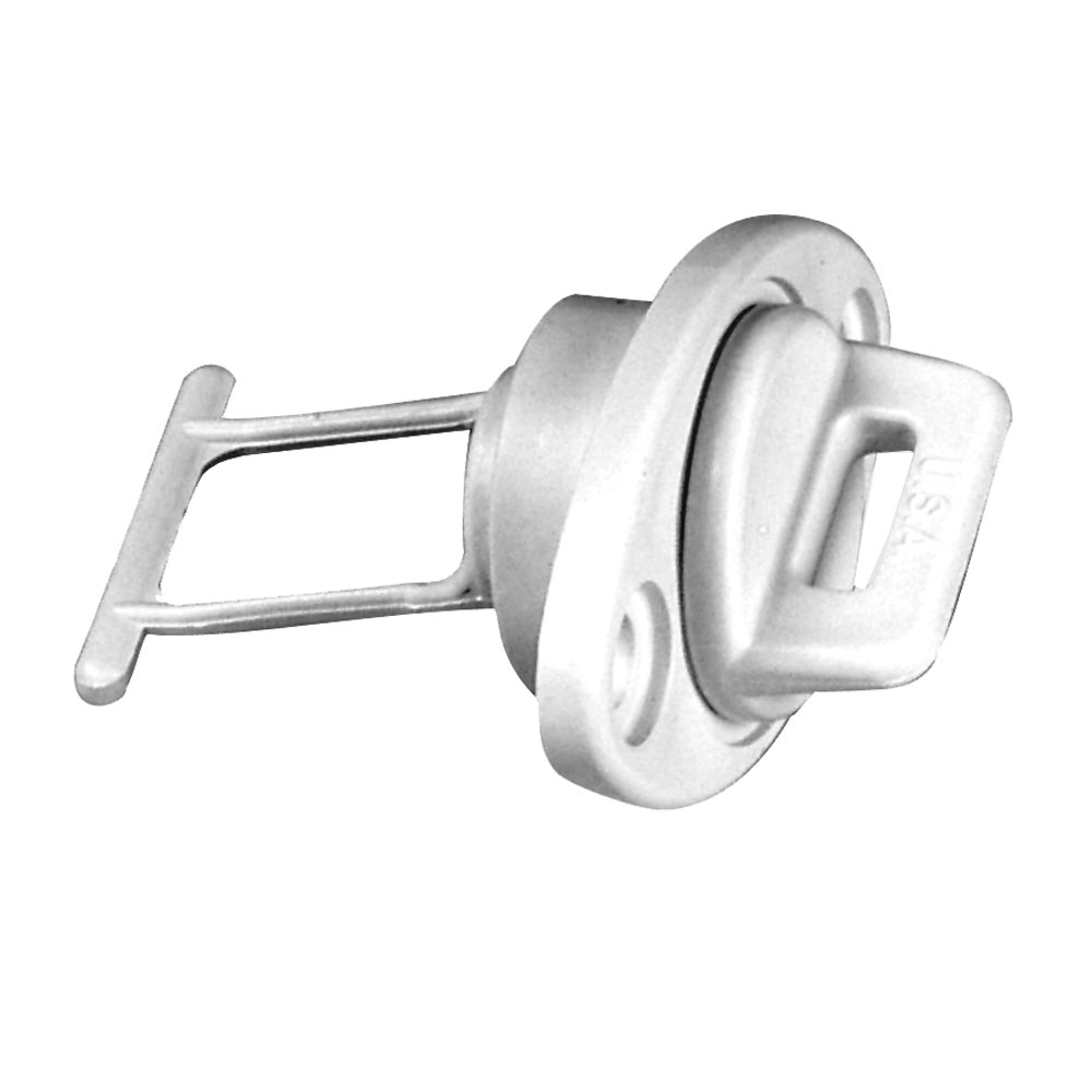 Beckson 1 Drain Plug Screw Type wGasket White DP10W