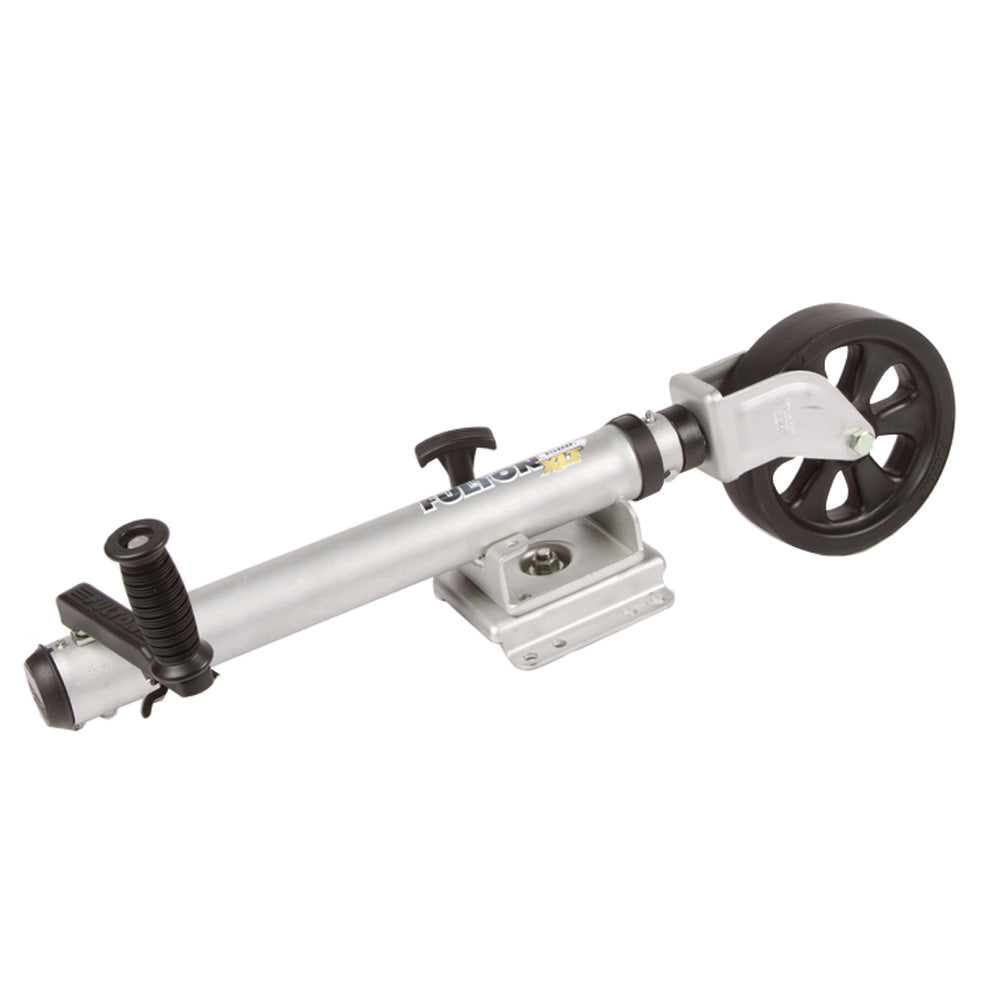Fulton XLT 1500 lbs Swing Away BoltOn Jack w12 Travel 8 Poly Wheel Sharkskin Finish 141133