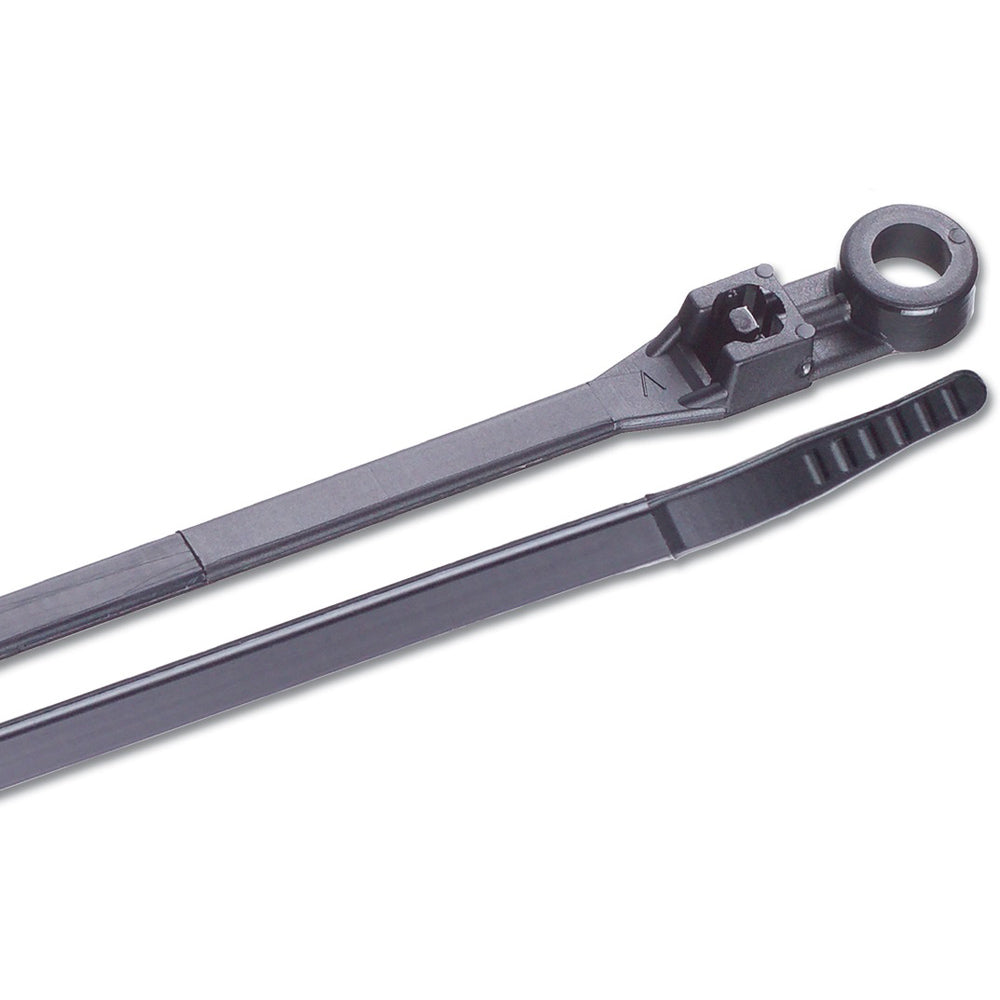 Ancor 6 UV Black Mounting Cable Zip Ties 100 Pack 199253