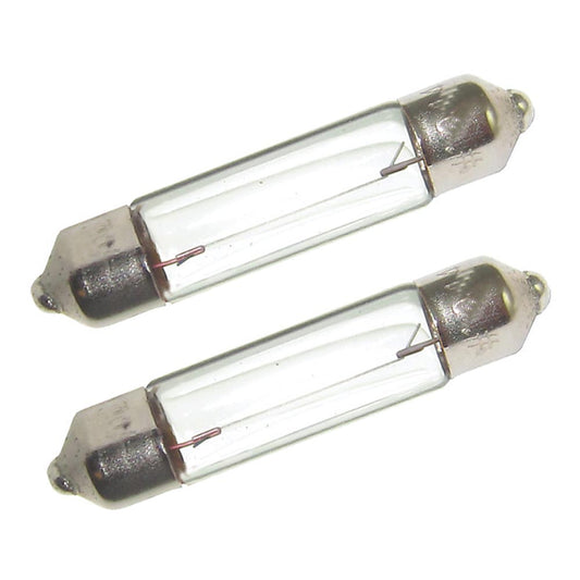 Perko Double Ended Festoon Bulbs  12V 10W 74A  Pair 0070DP0CLR