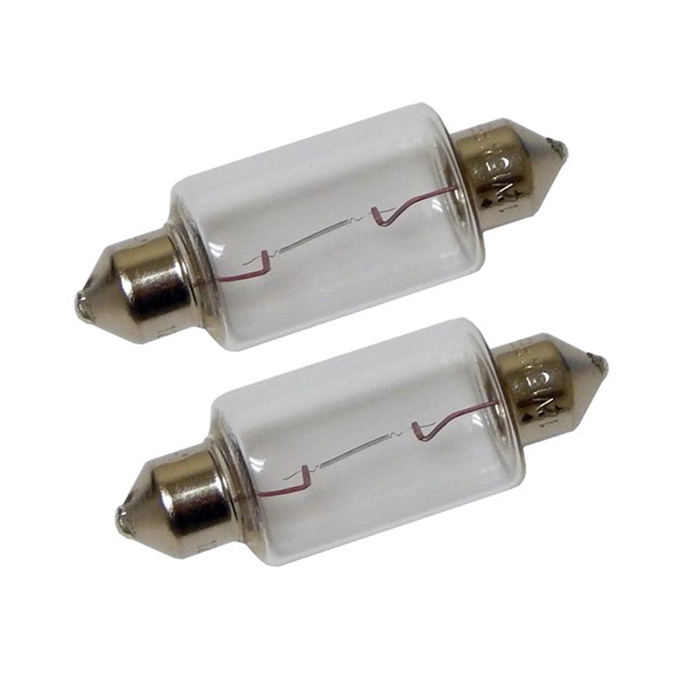 Perko Double Ended Festoon Bulbs  12V 15W 97A  Pair 0070DP1CLR