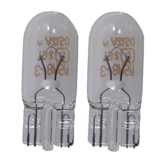 Perko Wedge Base Bulb  12V 5W 35A  Pair 0338DP1CLR
