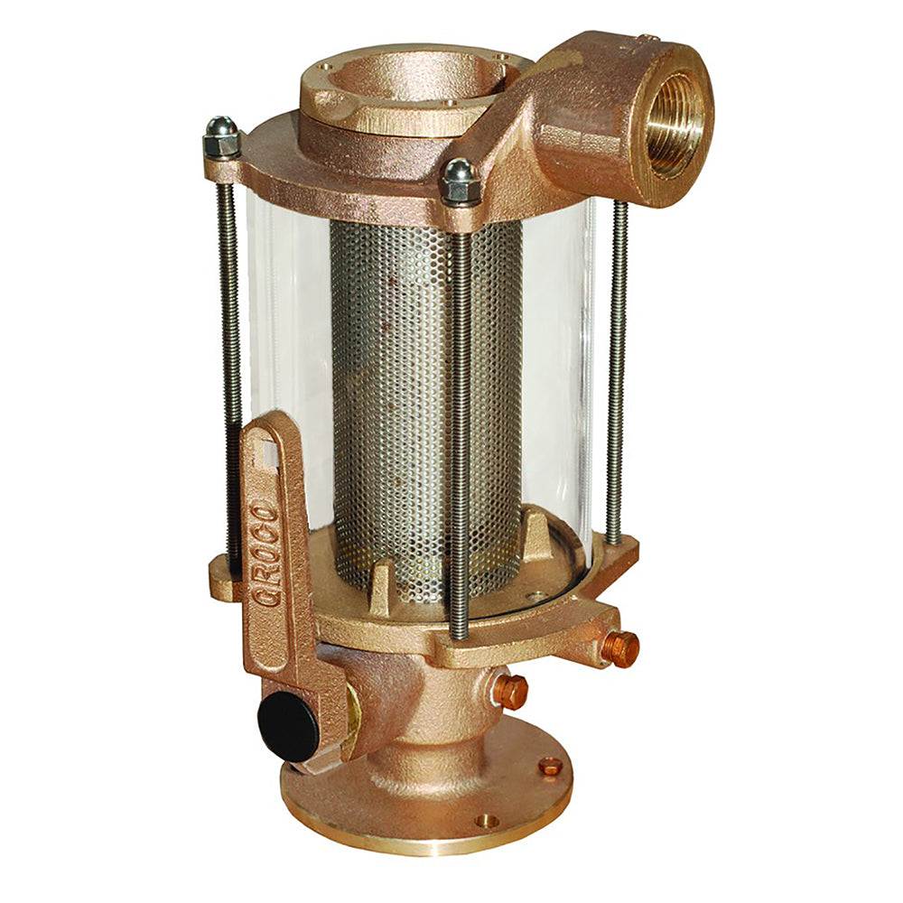 GROCO 114 Ball ValveSeacock Raw Water Strainer Combo BVS1250