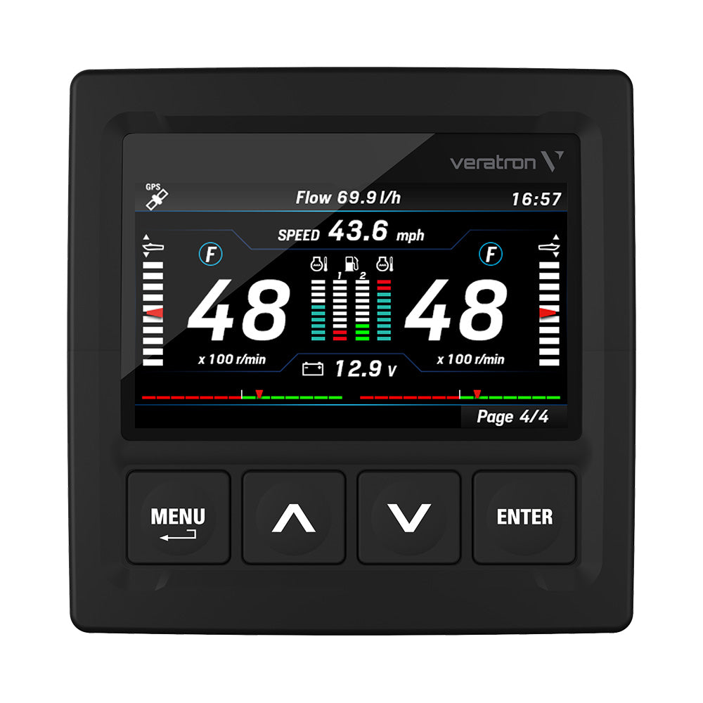 Veratron OceanLink 43 NMEA 2000 Certified TFT Gateway Black A2C1352150001