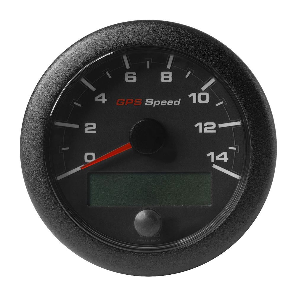 Veratron 338 85mm OceanLink GPS Speedometer Black Dial Bezel 014 KMPHKMH A2C1351970001