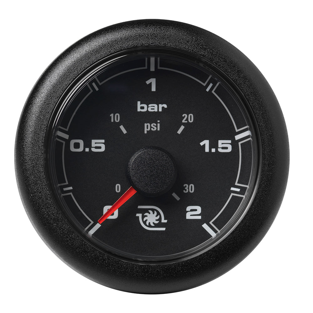Veratron 52MM 2116 OceanLink Boost Pressure Gauge 2 Bar30 PSI Black Dial Bezel A2C1066140001