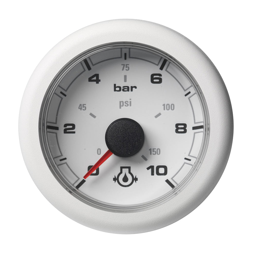 Veratron 52MM 2116 OceanLink Engine Oil Pressure 10 Bar150 PSI White Dial Bezel A2C1066010001