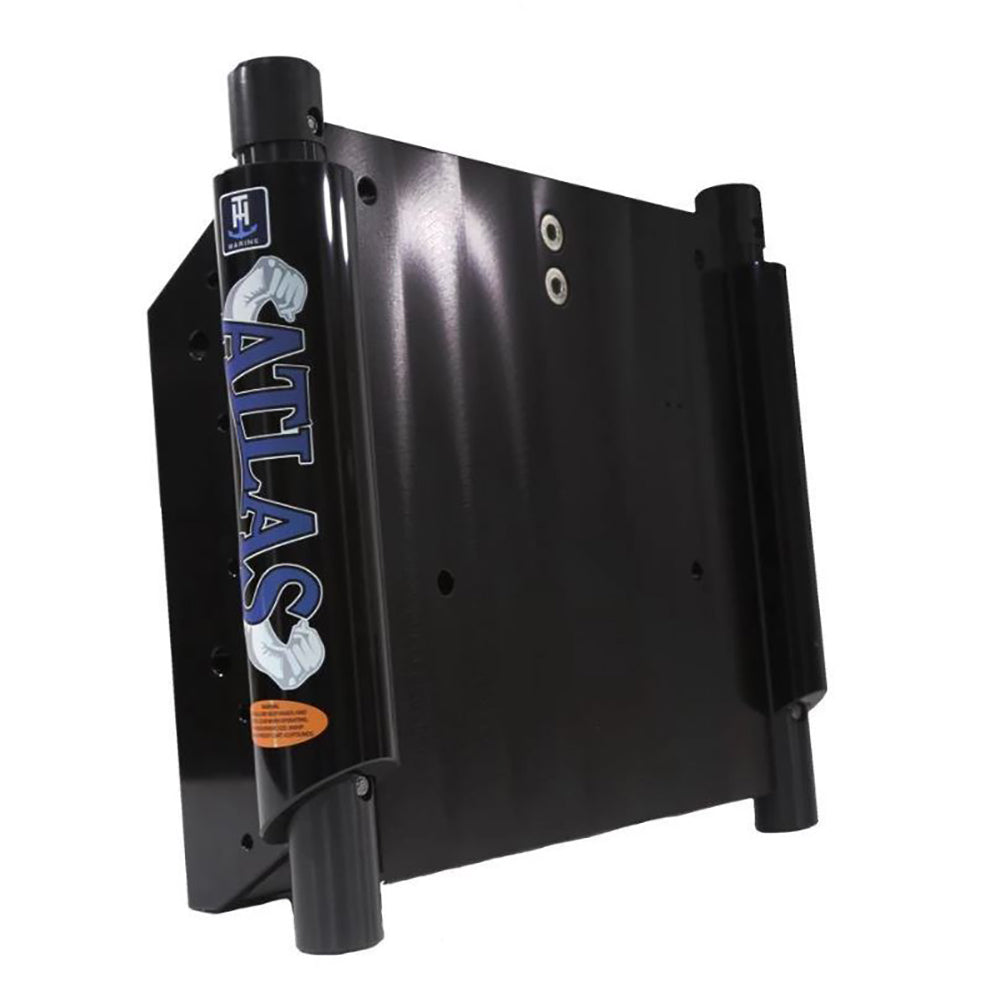 TH Marine ATLAS 12 Set Back Hydraulic Jack Plate Gloss Black Anodized AHJ12VBDP
