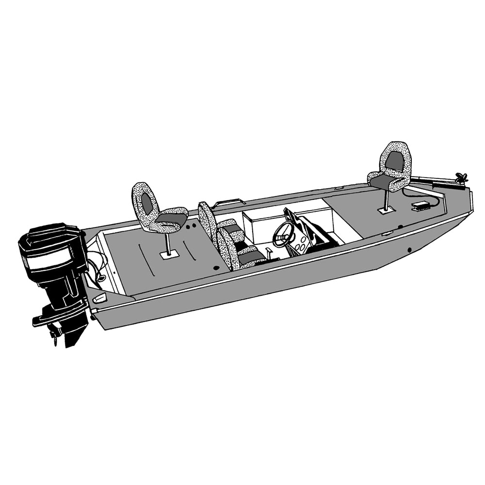 Carver Performance PolyGuard StyledtoFit Boat Cover f165 Jon Style Bass Boats Shadow Grass 77816CSG