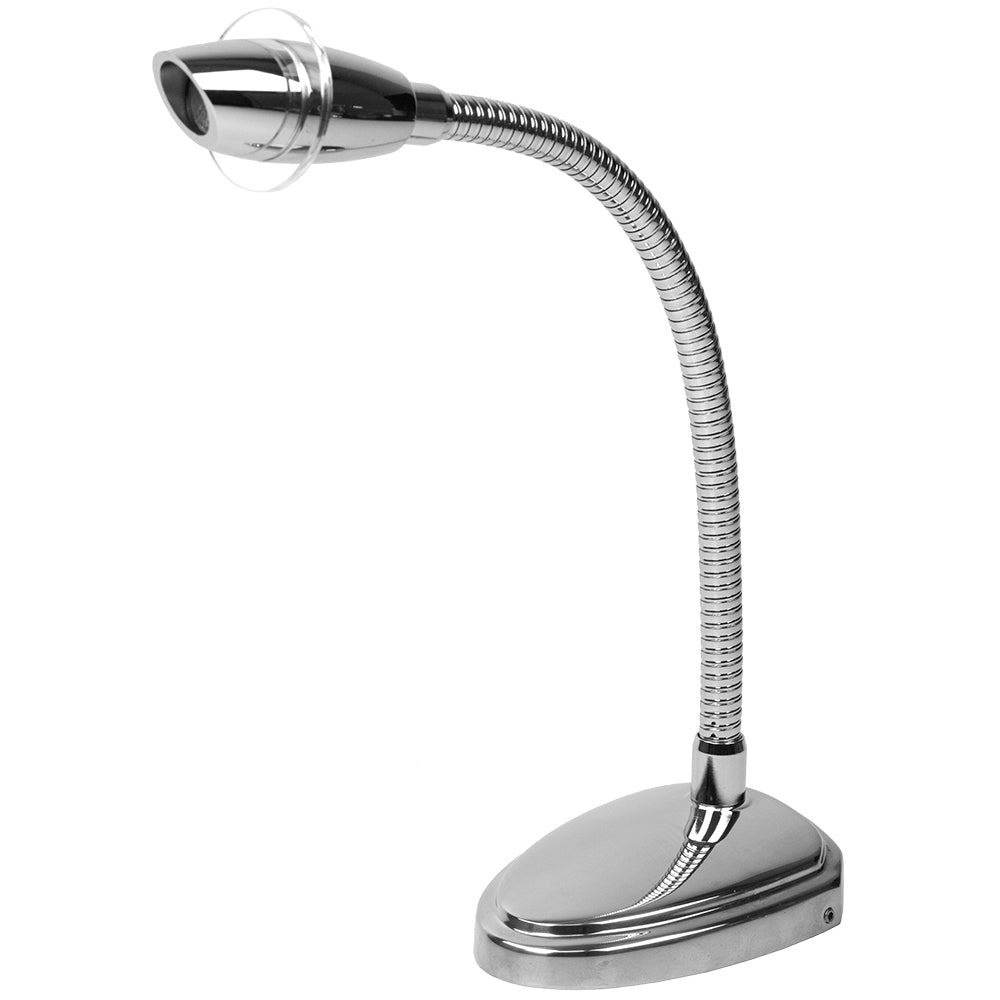 SeaDog Deluxe High Power LED Reading Light Flexible wTouch Switch Cast 316 Stainless SteelChromed Cast Aluminum 4045461