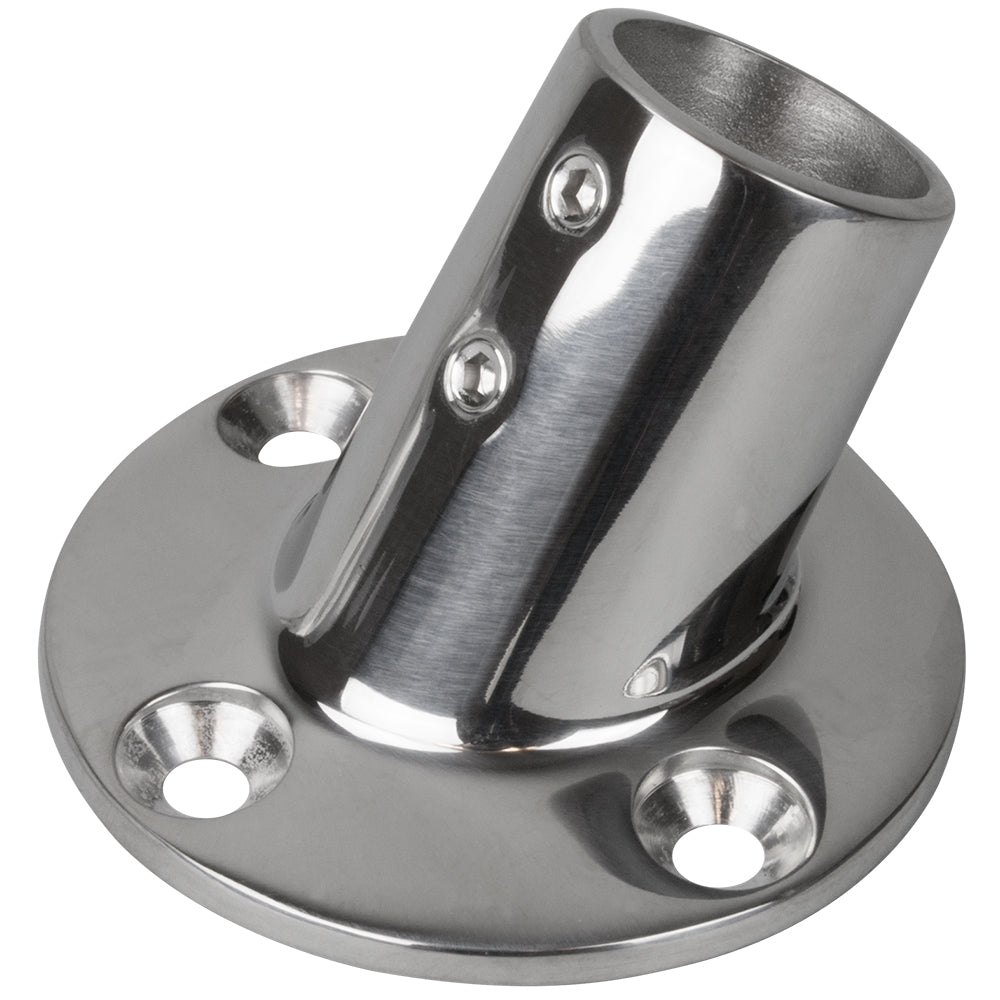 SeaDog Rail Base Fitting 234 Round Base 60 316 Stainless Steel 1 OD 2806011