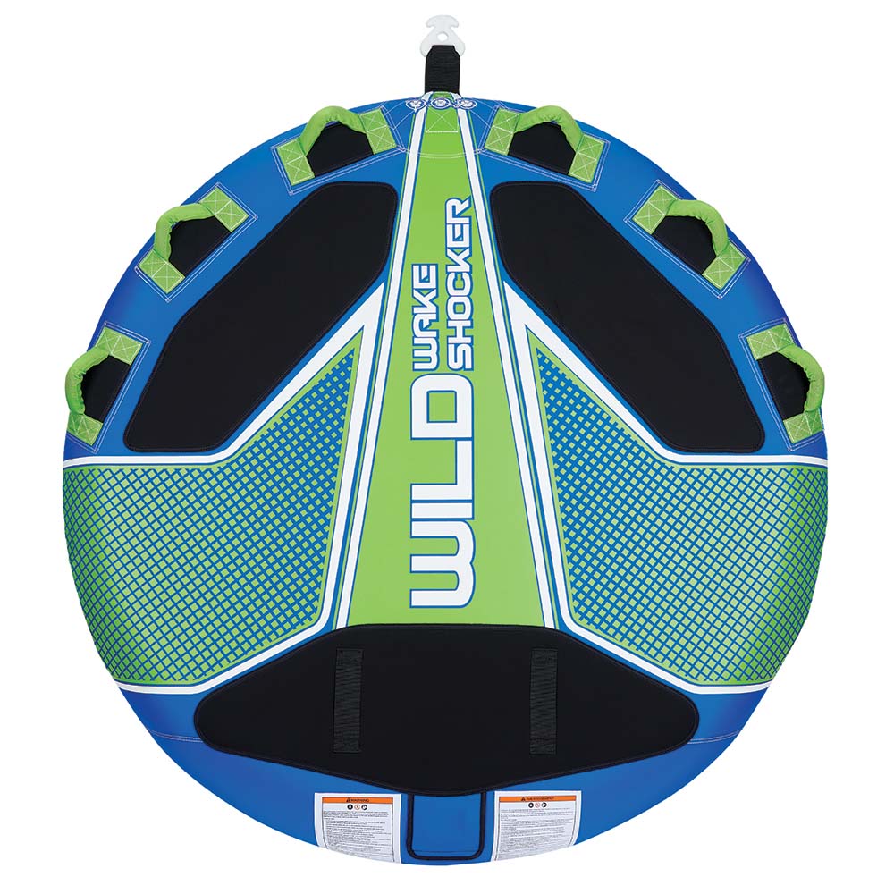 Full Throttle Wild Wake Shocker Towable Tube 3 Rider Blue 30240050000321
