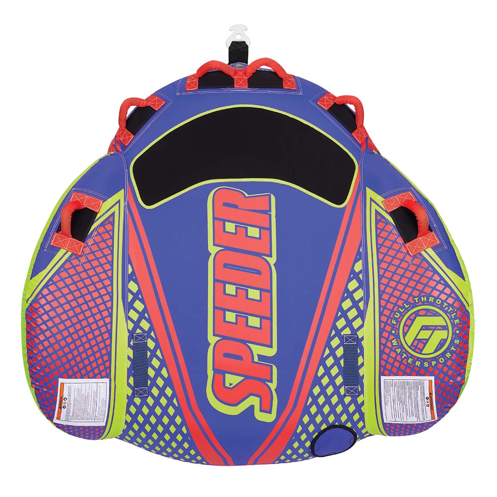 Full Throttle Speeder Towable Tube 2 Rider Blue 30290050000221