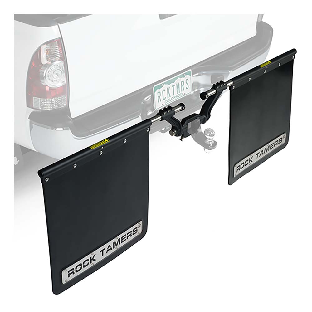 ROCK TAMERS 3 Hub Mudflap System Matte BlackStainless 00112