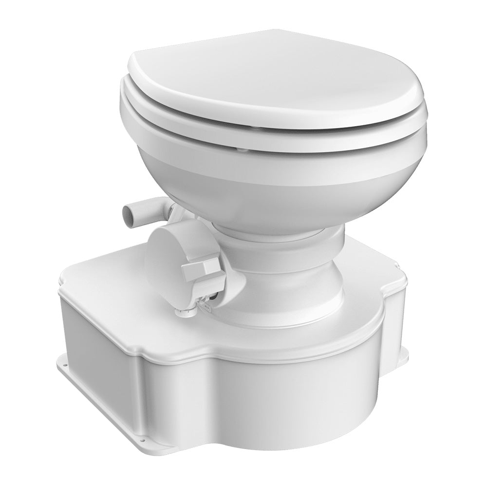 Dometic White M65 Marine Gravity Toilet Elongated Seat Size wFoot Pedal 312500001