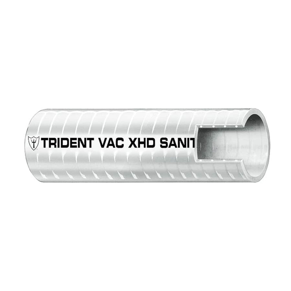Trident Marine 112 x 50 Box VAC XHD Sanitation Hose Hard PVC Helix White 1481126