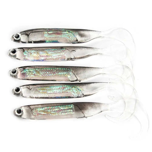 5Pcs/lot Fishing Soft Bait 7CM 7.5CM 1.7G 2.3G 2.7G T Tail fish