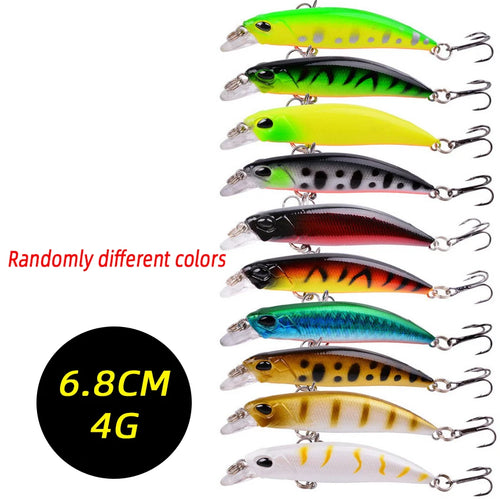 3/5/8 Pcs of Random Fishing Lure Set High Quality Swimming Bait Minnow