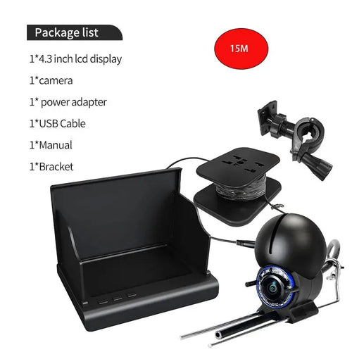 Underwater Fishing Camera 1080P HD 4.3 Inch Handheld LCD Ice Fishing