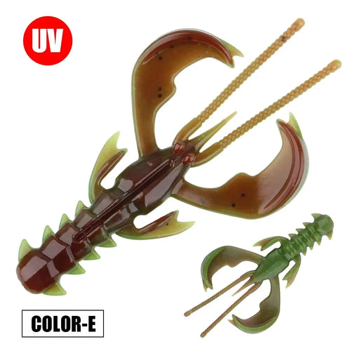 Spinpoler Agile Shrimp Soft Bait Fishing Lure TPR Floating Salted UV