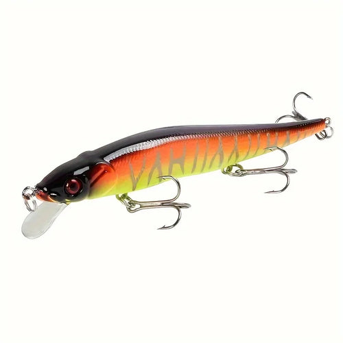 1pc 4.52inch/0.49oz Plastic Simulation Lure, Minnow Hard Bait With 3