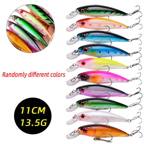 3/5/8 Pcs of Random Fishing Lure Set High Quality Swimming Bait Minnow