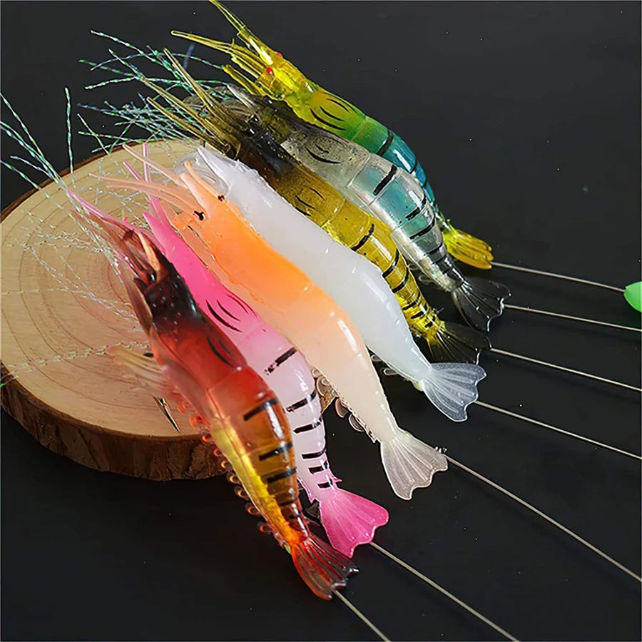 3pcs/7pcs Shrimp Lures Fishing Lures Artificial Fishing Bait Isca