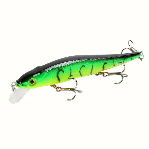 1pc 4.52inch/0.49oz Plastic Simulation Lure, Minnow Hard Bait With 3