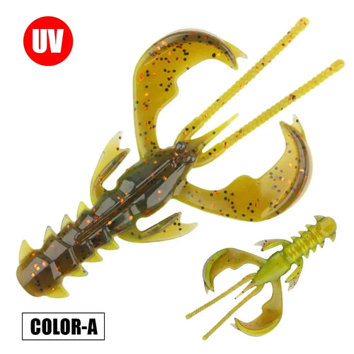 Spinpoler Agile Shrimp Soft Bait Fishing Lure TPR Floating Salted UV