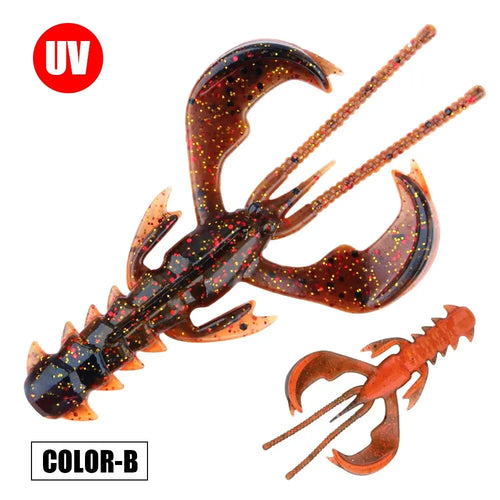 Spinpoler Agile Shrimp Soft Bait Fishing Lure TPR Floating Salted UV