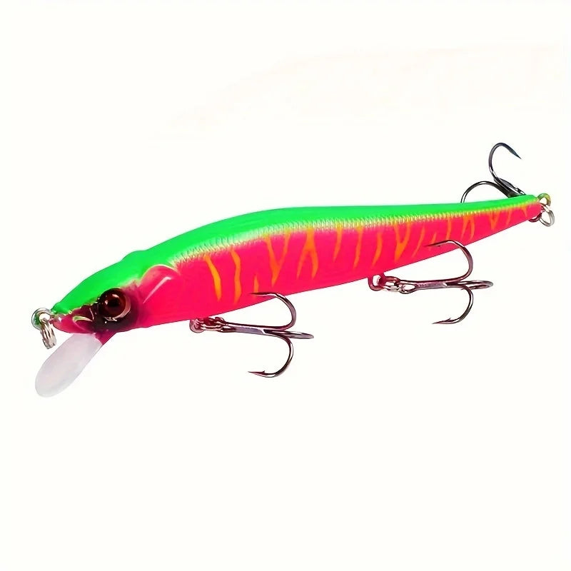 1pc 4.52inch/0.49oz Plastic Simulation Lure, Minnow Hard Bait With 3