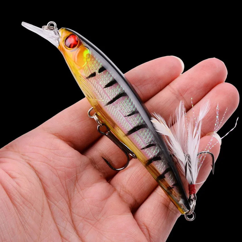 3/5/8 Pcs of Random Fishing Lure Set High Quality Swimming Bait Minnow