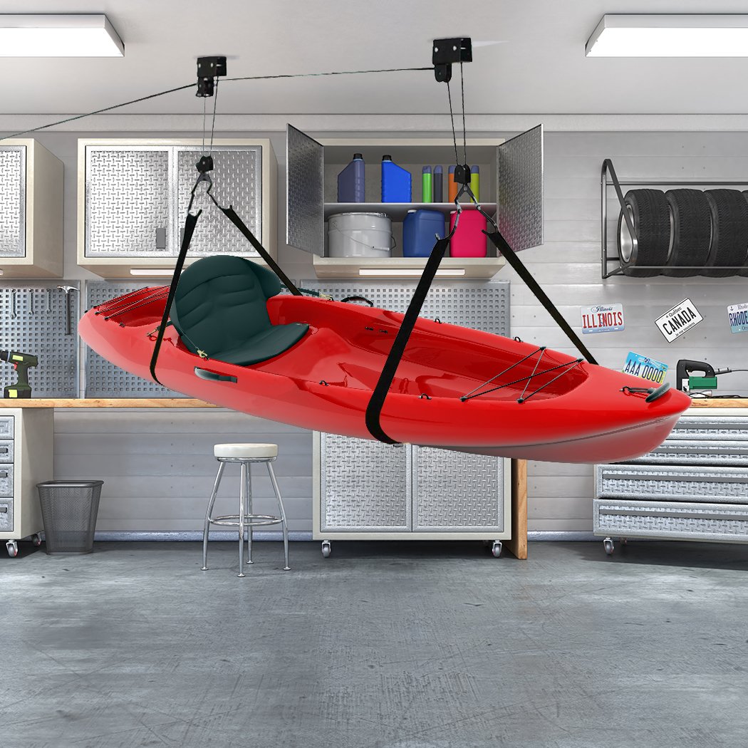 54KG Kayak Hoist Bike/ Ladder Lift Pulley System Garage Ceiling