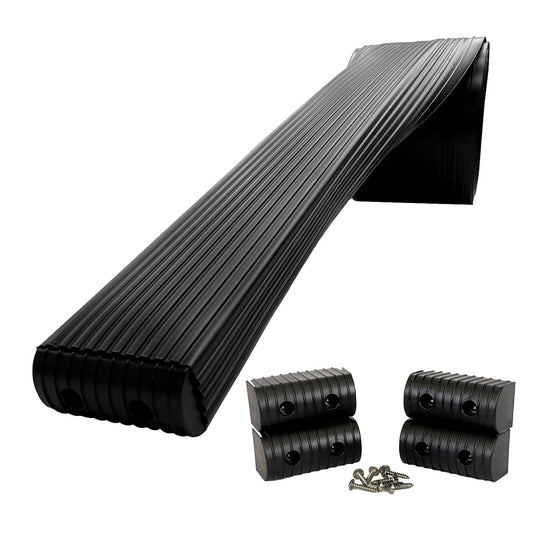 Caliber BunkWrap Kit  Black 16 x 2 x 4 Roll  4 Caps  HRDW Roll  4 Endcaps  Stainless Steel Hardware 23054BK