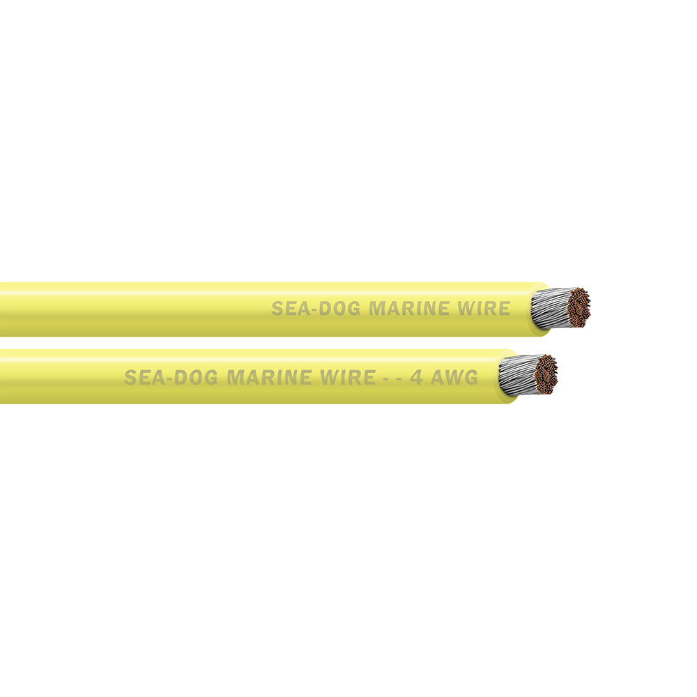 SeaDog 4 AWG Yellow Battery Cable  500 8004037