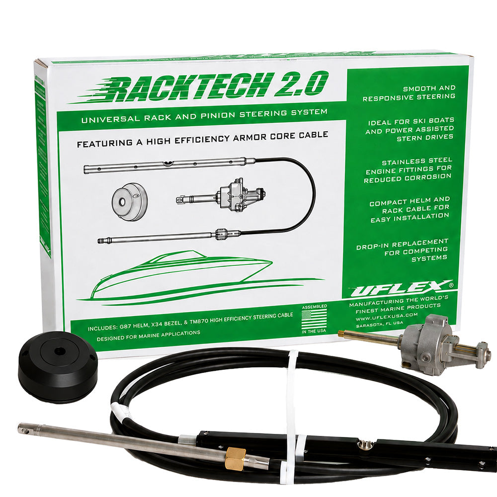 Uflex Racktech  20 High Efficiency Rack  Pinion System Kit  15 Cable RACKTECH2015