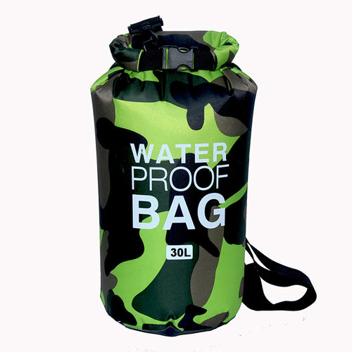 30l Waterproof Swimming Bag Dry Sack Camouflage Colors Fishing Boating