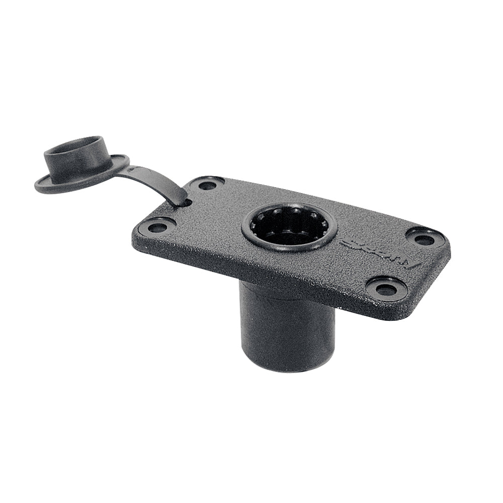 Scotty 244 Flush Deck Mount wRain Cap 244BK