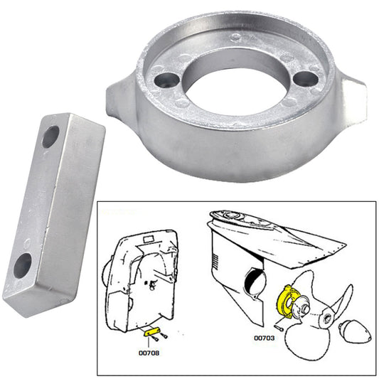 Tecnoseal Anode Kit wHardware  Volvo 290  Aluminum 20705AL