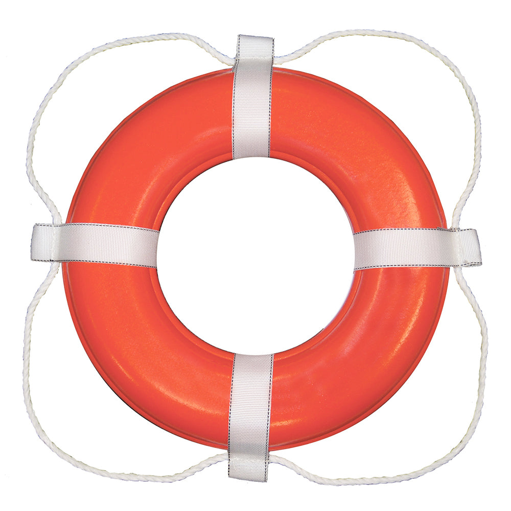 Taylor Made Foam Ring Buoy  30  Orange wWhite Grab Line 383